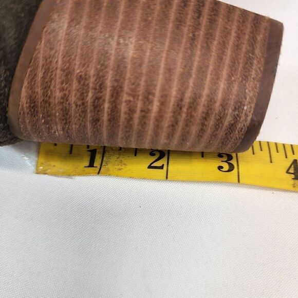 Toms LUNATA Women's Lace Up Booties Suede Olive Green Size 6.5 - Picture 10 of 12